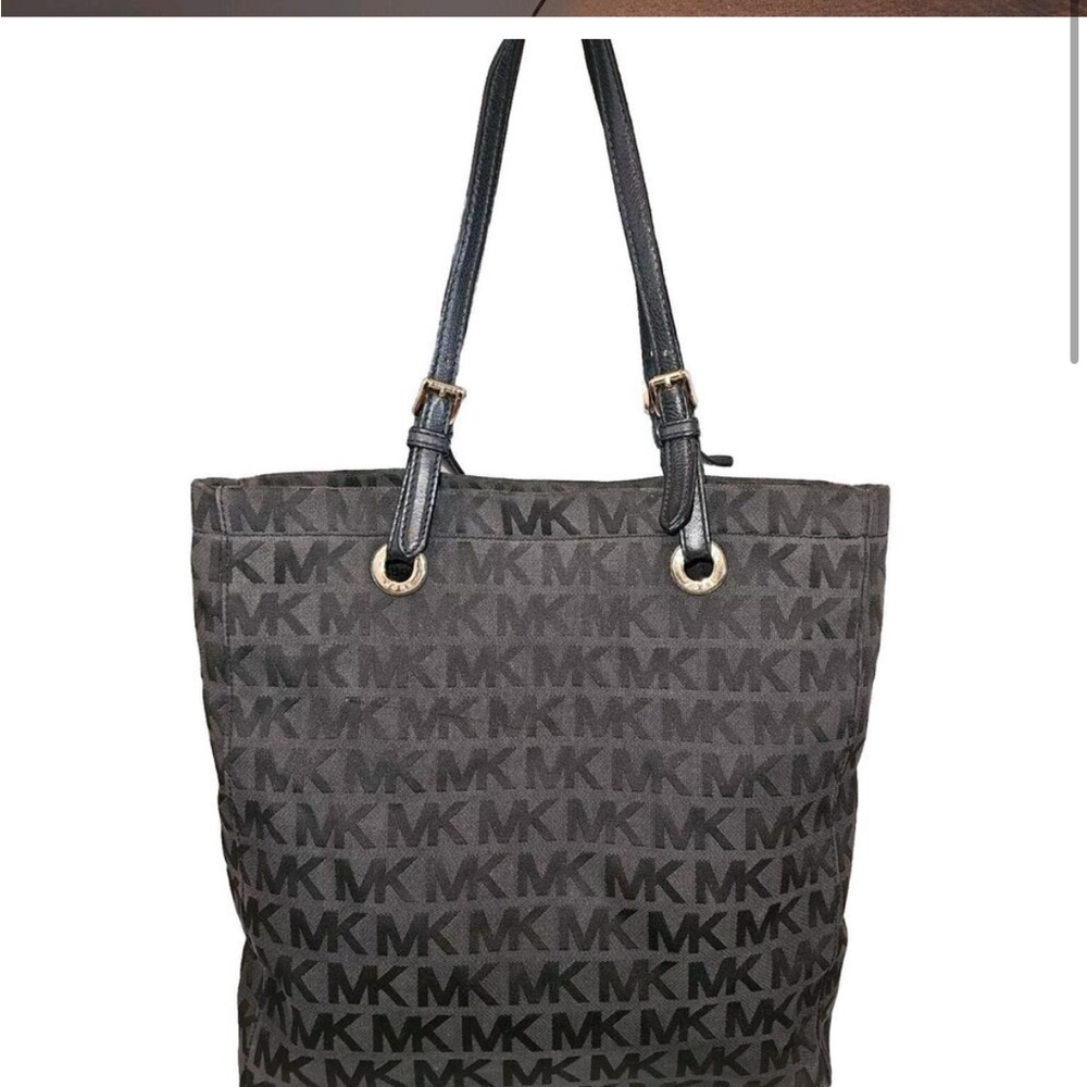Michael Kors Black Monogram Tote Bag